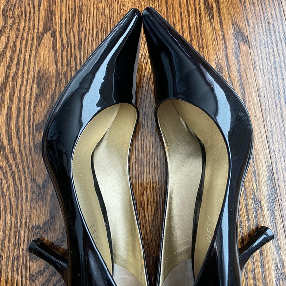 Nine West Patent Stiletto Heels - Black -  Sz 6 - Picture 13 of 16